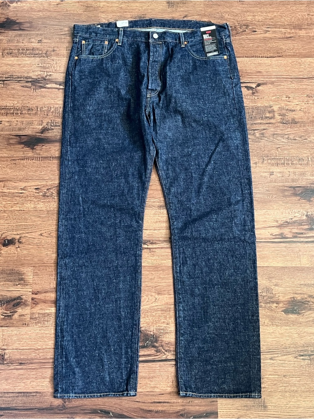 Levi’s Premium 501 Original Straight Leg Selvedge Jeans Blue (size mens W42xL36)